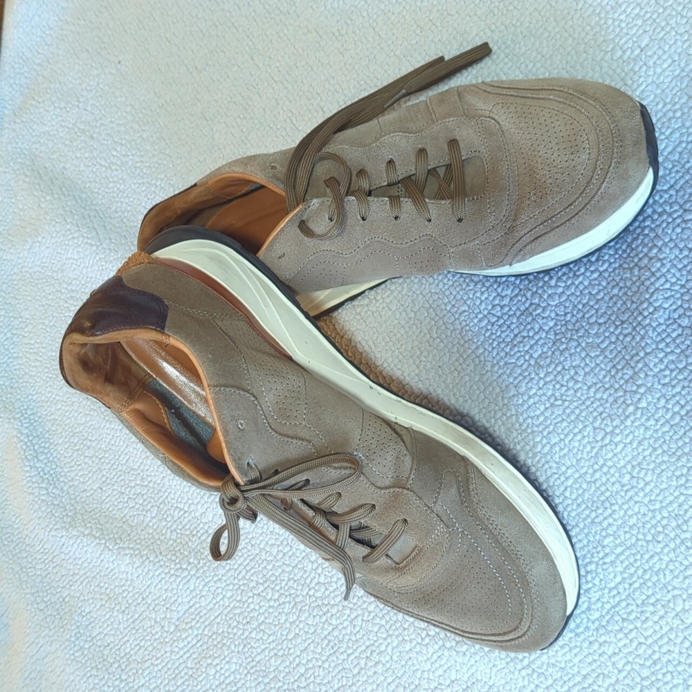 Allen Edmonds Men’s Brown Casual Leather Suede‎ Lace Up Sneaker Shoe 9.5